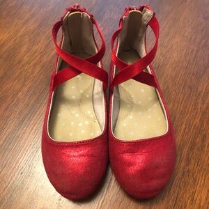 Cat & Jack Girls Red Shoes